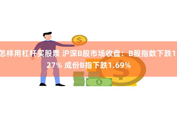 怎样用杠杆买股票 沪深B股市场收盘：B股指数下跌1.27% 成份B指下跌1.69%