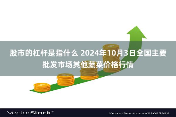 股市的杠杆是指什么 2024年10月3日全国主要批发市场其他蔬菜价格行情