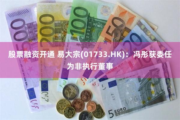 股票融资开通 易大宗(01733.HK)：冯彤获委任为非执行董事