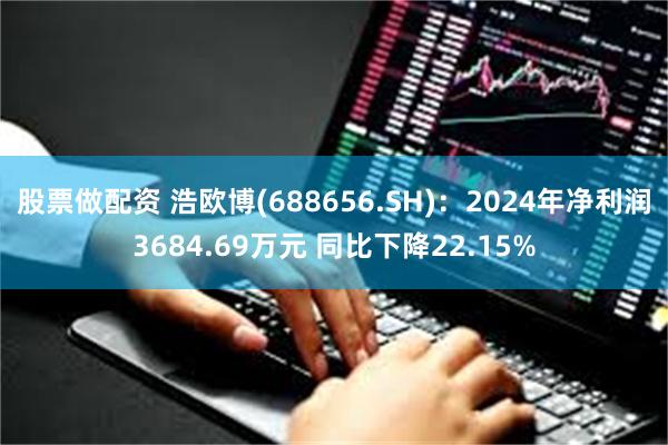 股票做配资 浩欧博(688656.SH)：2024年净利润3684.69万元 同比下降22.15%